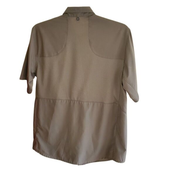 Realtree Fishing Shirt Men’s M | Gray Vented Short Sleeve Button Up Outdoor Gear - Picture 4 of 6